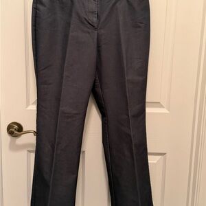 LOFT Classic Black Denim Dress Pants